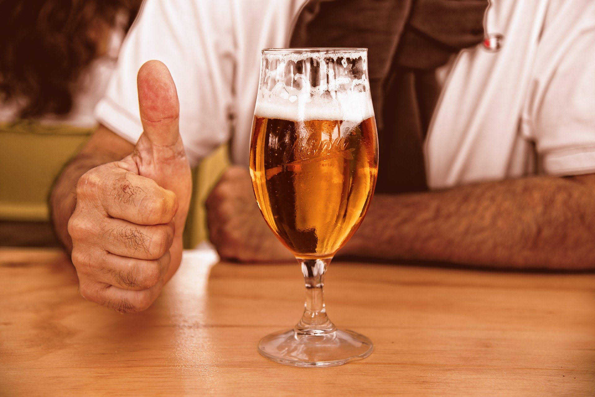 natočené pivo